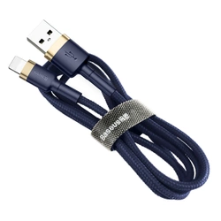 Kabel USB Lightning BASEUS Cafule 2.4A 1m złoto-granatowy