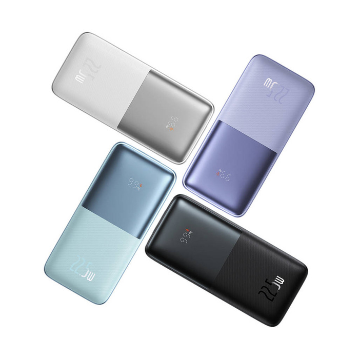 Baseus Bipow Pro powerbank 10000mAh 22.5W + kabel USB 3A 0.3m czarny (PPBD040001)