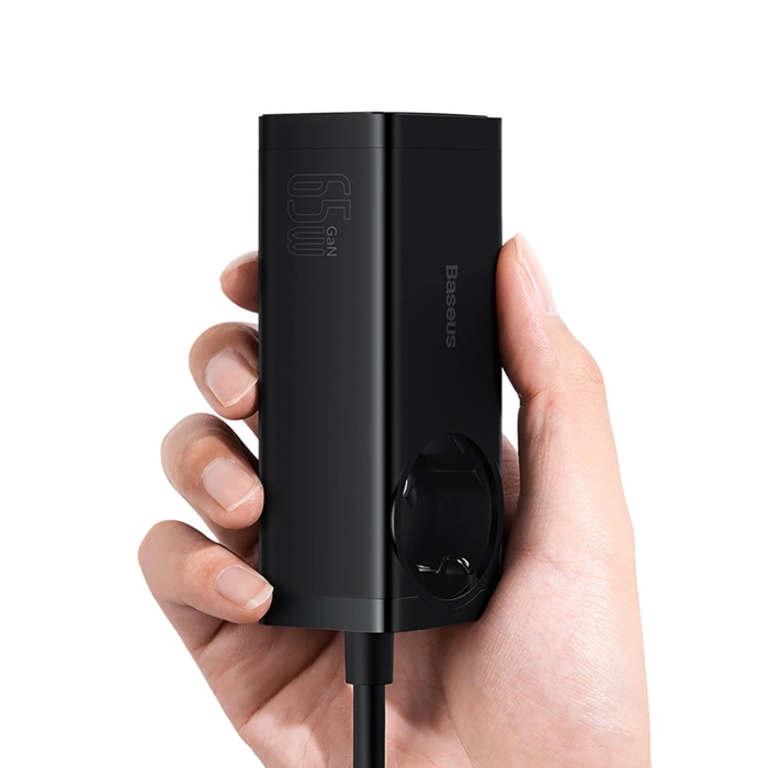 Ładowarka sieciowa / listwa zasilająca Baseus GaN3 Pro 2x USB + 2xUSB-C + AC, 65W