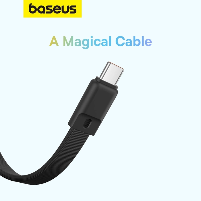 Powerbank Baseus Magnetic Mini MagSafe 10000mAh 30W z wbudowanym kablem USB-C 0.3m Czarny