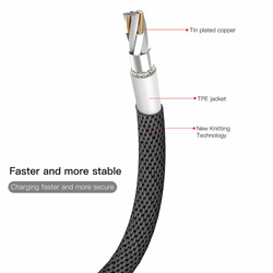BASEUS kabel USB do Apple Lightning 8-pin 1,5A Yvien CALYW-C01 3m czarny