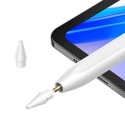 Rysik z aktywną końcówką Baseus Smooth Writing 2 do iPad z kablem USB-C i wymienną końcówką - biały