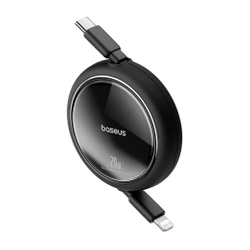 Kabel Baseus Free2Pull zwijany USB-C / Lightning 20W 1m - czarny
