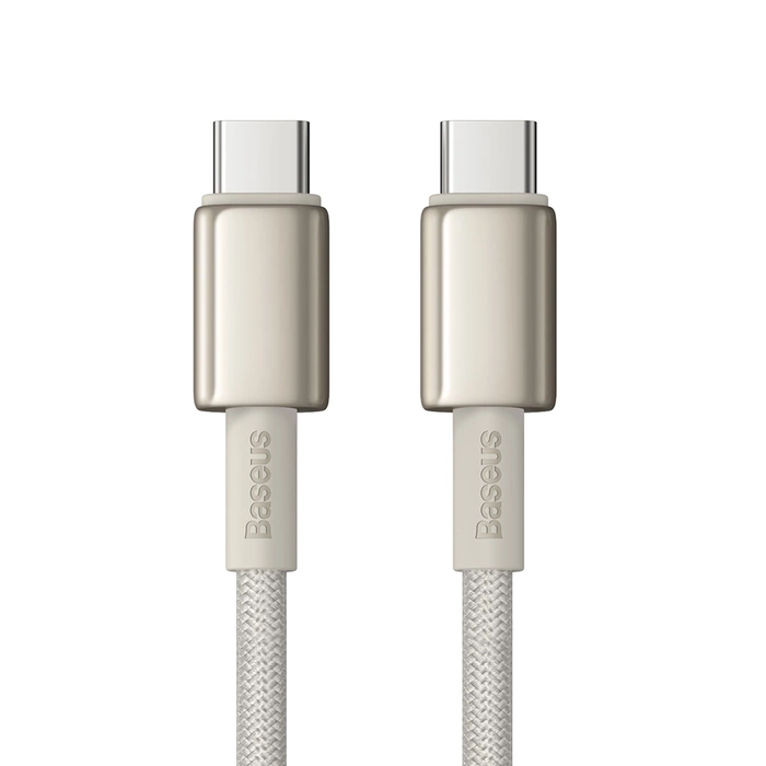 Kabel Baseus Tungsten Gold USB-C / USB-C 100W 1m - złoty