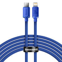 Baseus Crystal Shine Series kabel przewód USB do szybkiego ładowania i transferu danych USB Typ C - Lightning 20W 2m niebieski (CAJY000303)