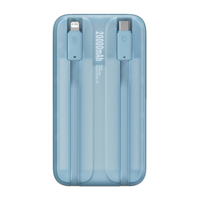 Powerbank Baseus Comet z kablem USB do USB-C, 10000mAh, 22.5W (niebieski)
