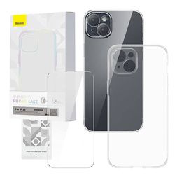 Etui Zestaw ochronny Baseus Corning przeźroczyste etui i szkło hartowane do iPhone 13 Case