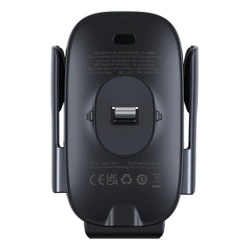 Uchwyt samochodowy z ładowarką Baseus MilkyWay Pro 15W (czarny)