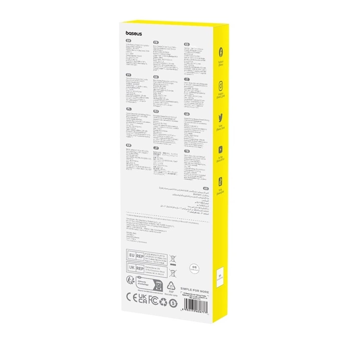 Rysik Baseus Smooth Writing Series z indykatorem LED, wersja aktywno/pasywna  (Biały)