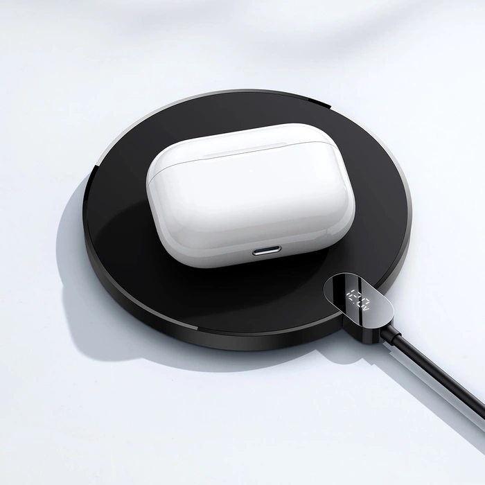 Ładowarka Baseus Digital LED Display Gen 2 BS-W526 indukcyjna 15W - czarna