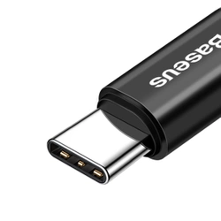 Kabel sprężynowy USB-C BASEUS Spring 1m 2A czarny