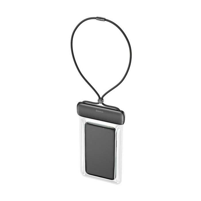 Baseus uniwersalny wodoodporny pokrowiec etui na telefon (max 7,2'') na basen nad wodę IPX8 czarny (ACFSD-DG1)