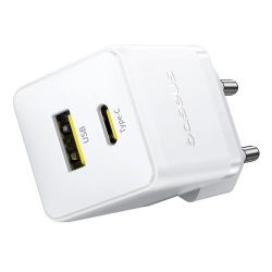 Ładowarka sieciowa Baseus Palm 30W USB-C USB-A - biała