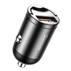 Mini ładowarka samochodowa BASEUS Tiny Star USB QC 3.0 30W szara