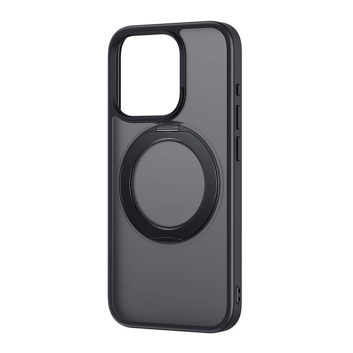 Etui iPhone 14 Pro Max Baseus SkyRing Magnetic ze stojakiem + szkło hartowane i zestaw czyszczący (czarny)