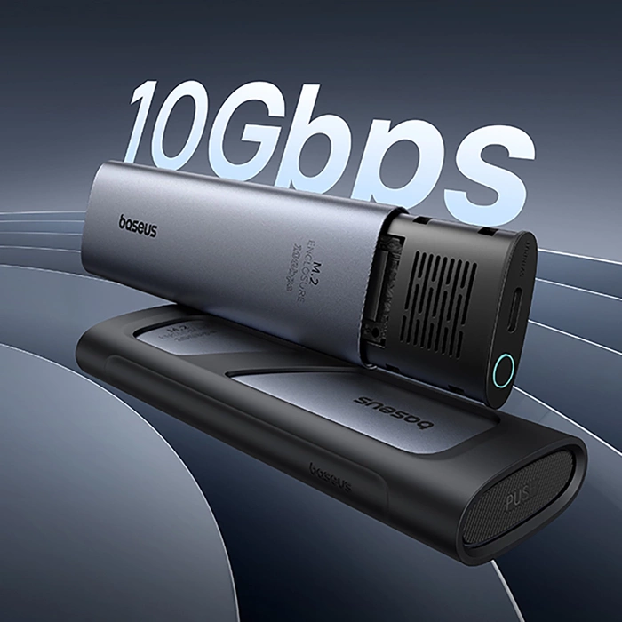 Baseus obudowa dysku FlyJoy Series SSD Enclosure (M.2 NVMe) Space Grey