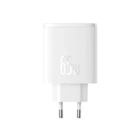 Ładowarka sieciowa Baseus OS-Cube Pro 2 x USB-C + USB, 65W (biała)