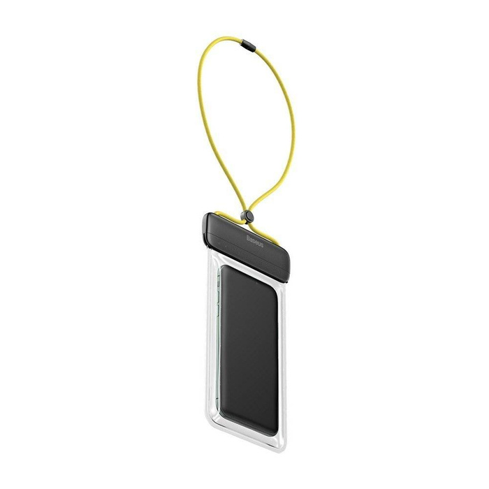 Baseus uniwersalny wodoodporny pokrowiec etui na telefon (max 7,2'') na basen nad wodę IPX8  żółty (ACFSD-DGY)