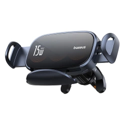 Uchwyt Baseus LightChaser BS-CM029 samochodowy z ładowarką indukcyjną z potrójną cewką - czarny