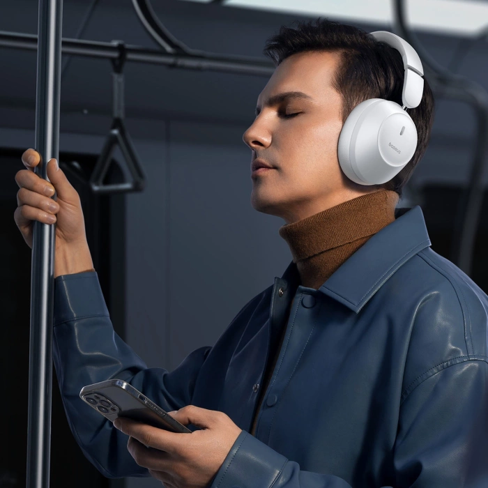 Słuchawki bezprzewodowe Baseus Boss 30 Max (biały)