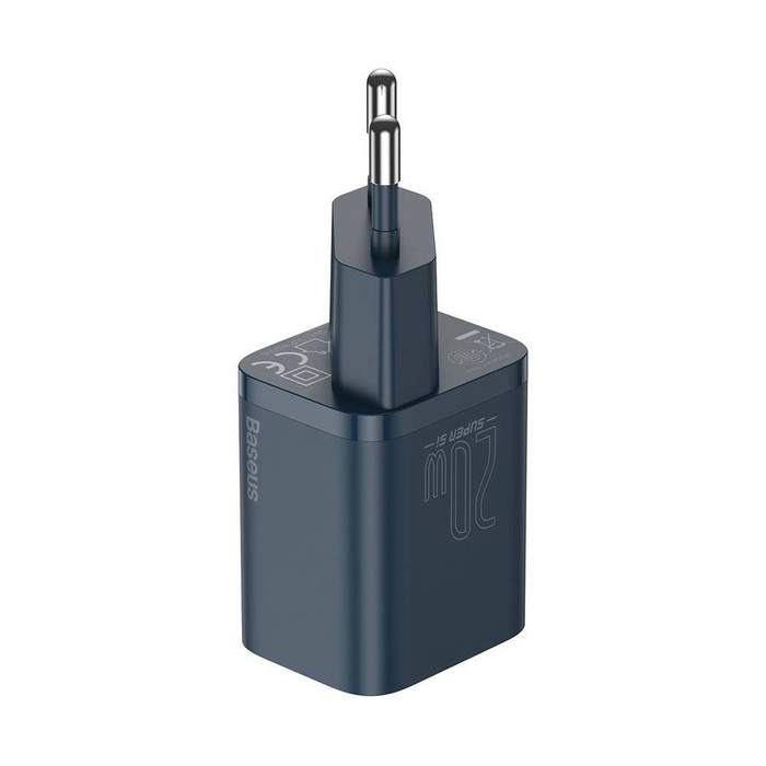 [PO ZWROCIE] Baseus Super Si 1C szybka ładowarka USB Typ C 20W Power Delivery + kabel USB Typ C - Lightning 1m niebieski (TZCCSUP-B03)