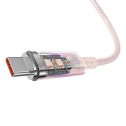 BASEUS kabel Typ C do Typ C Explorer Power Delivery 100W 1m różowy P10319703411-00 / CB000043