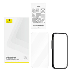 Prywatyzujące szkło hartowane iPhone 11 Pro/X/XS Baseus Superior HD+zestaw czyszczący i EasyStick