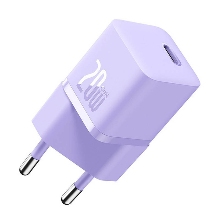 Mini ładowarka sieciowa Baseus GaN5  20W (fioletowa)