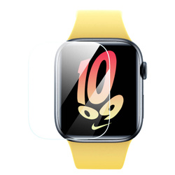 Zestaw 2x folia ochronna Baseus NanoCrystal do Apple Watch 4 /5 / 6 / SE / SE 2 40mm + zestaw montażowy - przezroczysta