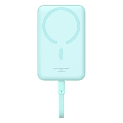 Powerbank Baseus Magnetic Mini MagSafe 10000mAh 30W z wbudowanym kablem USB-C 0.3m Niebieski