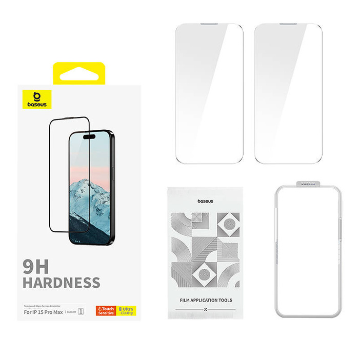 Szkło hartowane 0.3mm Baseus Diamond do iPhone 15 Pro Max