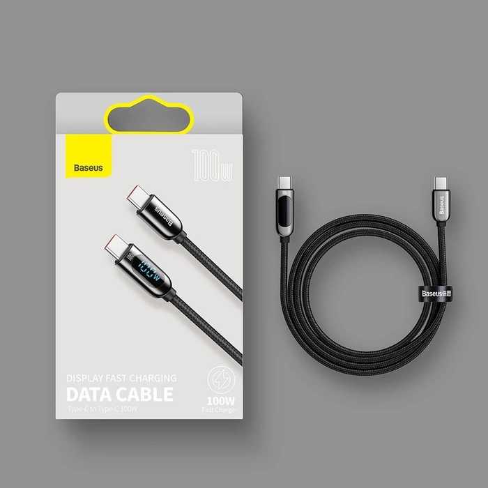 Kabel Baseus CATSK-C01 USB-C - USB-C PD QC 100W 5A 480Mb/s 2m - czarny