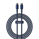 Kabel Baseus Tungsten Gold USB-C / USB-C 100W 2m - granatowy