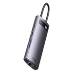 Hub 8w1 Baseus StarJoy Series, USB-C do HDMI + 3 x USB 3.1 + USB-C PD + RJ45 + microSD/SD