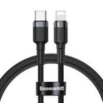 Kabel Baseus Cafule Lightning - USB-C 18W QC3.0 1m czarny-szary